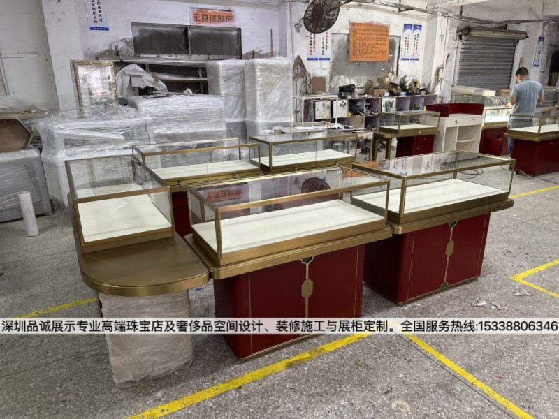 河北珠寶翡翠新中式風(fēng)平柜設(shè)計