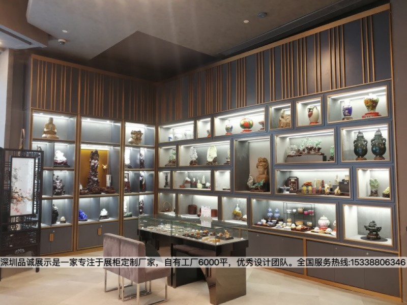 中藝翡翠珠寶展柜背柜定制設(shè)計(jì)